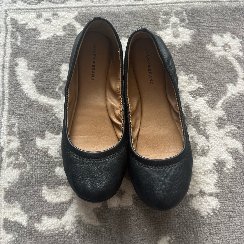 Lucky Brand Black Ballet Flats